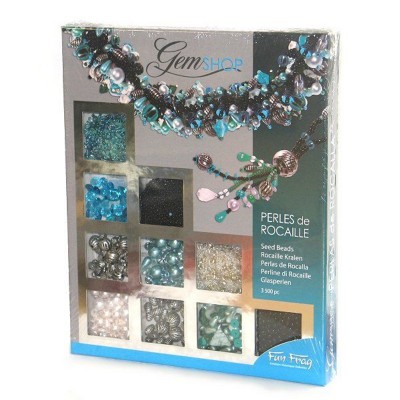 Kit créatif bijoux gemshop perles de rocaille : turquoise  multicolore Sentosphere    742900